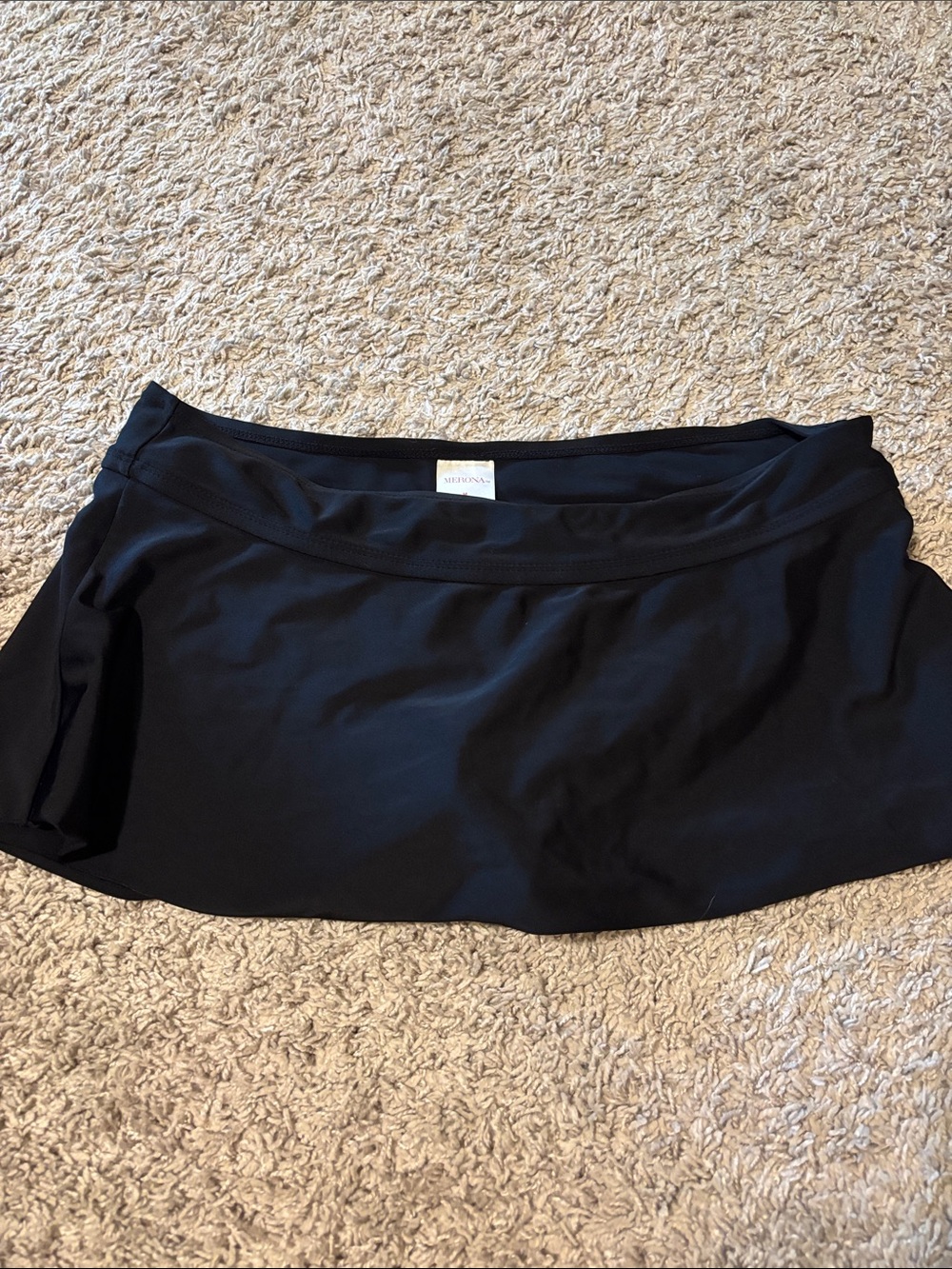 Merona Black Mini Skater Swim Skirt